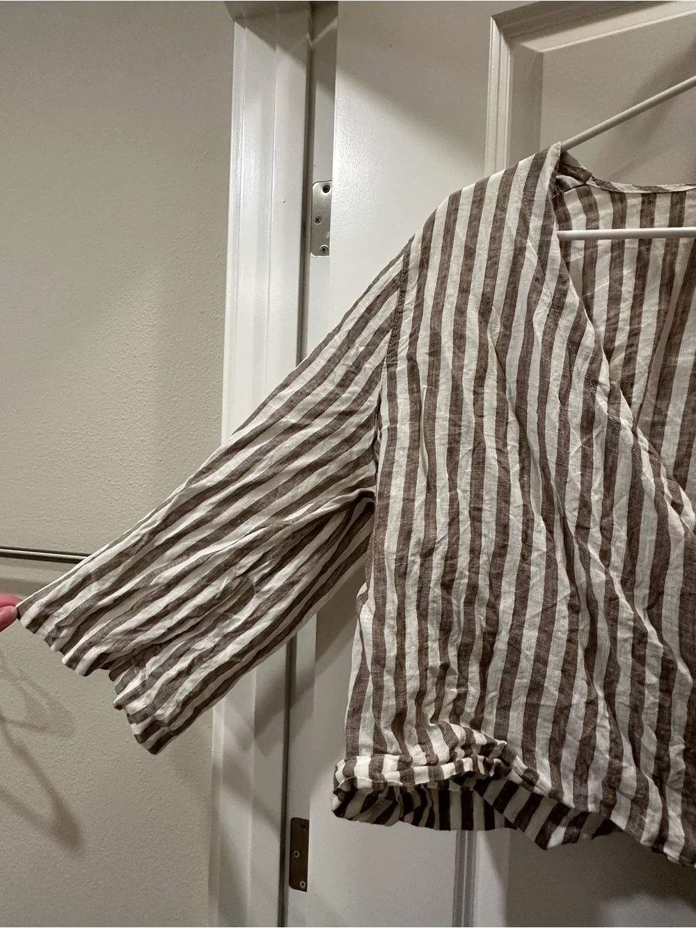 Linenfox wrap shirt